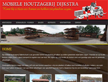 Tablet Screenshot of houtzagerijdijkstra.nl